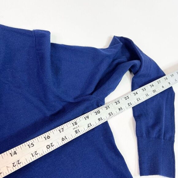 Paisley & Gray Wool Blend Sweater Womens Medium Blue Turtleneck Long Sleeve New - Picture 4 of 10